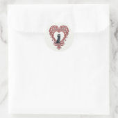 Liefde Hart Silhouet Sticker (Tas)