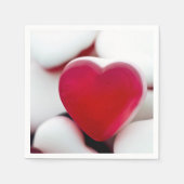 Liefde hart snoep Cocktail papier servetten (Voorkant)
