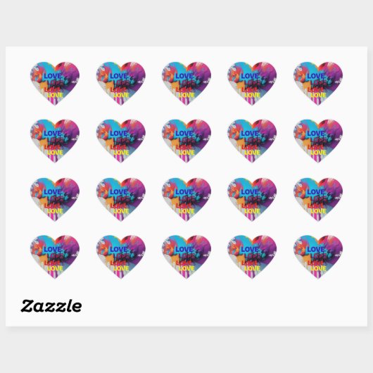 Liefde Hart Sticker (Vel)
