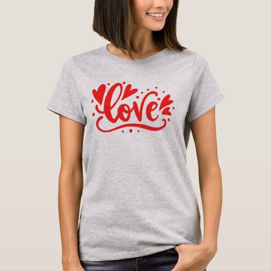 Liefde - hart t-shirt (Voorkant)