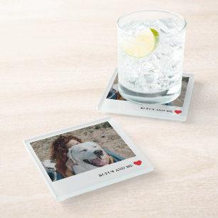 Liefde Hart Tekst en Fotografie Glazen Onderzetter