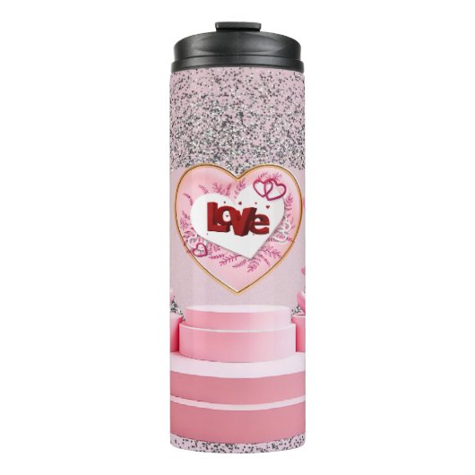 Liefde hart thermosbeker (Voorkant)