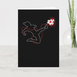 Liefde Hart Voetbal Valentijnsdag Cadeau liefhebbe Kaart