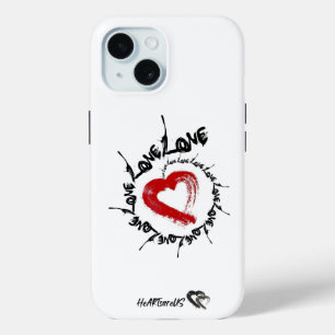 Liefde harten iPhone 15 Hoesje