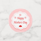 Liefde harten moederdag confetti (Kleine voorkant)