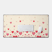 Liefde, Harten, Valentijns, Trouwen - Desk Mat (Keyboard & Muis)