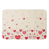 Liefde, Harten, Valentijnse Huwelijk - Badmat (Voorkant)