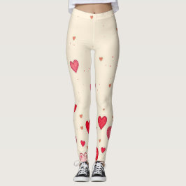 Liefde, harten, Valentijnse Leggings, bruiloft Leggings