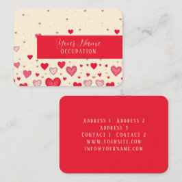 Liefde, harten, Valentijnse Visitekaartjes, bruilo Visitekaartje