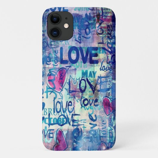 Liefde, HARTS, Hoesje-Mate iPhone Case (Achterkant)