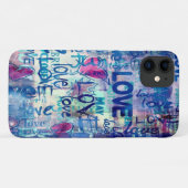 Liefde, HARTS, Hoesje-Mate iPhone Case (Achterkant (horizontaal))