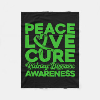 Liefde Healing Kidney Disease Awareness Fleece Deken