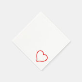 Liefde - Heart Napkins Servet (Hoek)
