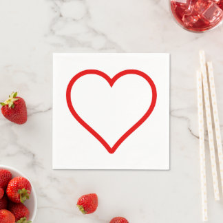 Liefde - Heart Napkins Servet