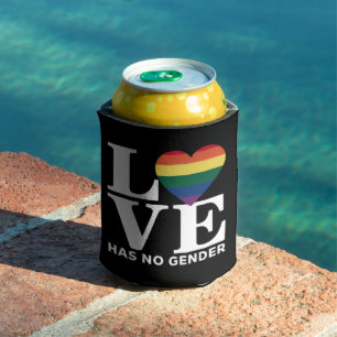Liefde Heeft Geen Geslacht LGBTQ Regenboog Pride M Blikjeskoeler