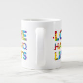 Liefde heeft geen grenzen extra grote beker (Achterkant)