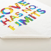 Liefde heeft geen grenzen sherpa deken (3/4)