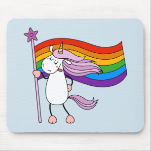 Liefde heeft geen grenzen Unicorn Muismat