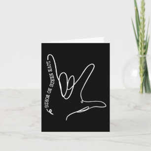 Liefde heeft geen woord ASL Autisme bewustzijn SPE Kaart