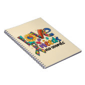 Liefde heeft geen woorden nodig - Autisme Bewustzi Notitieboek (Rechterzijde)