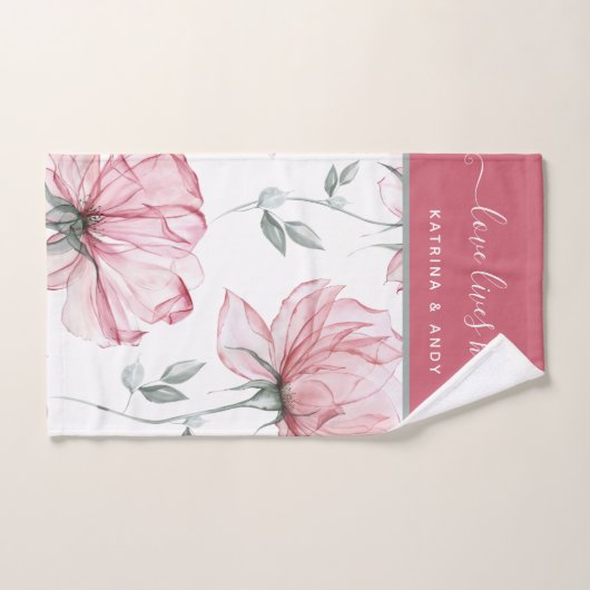 Liefde heeft hier de naam Handhanddoek Handdoek (Handdoek)