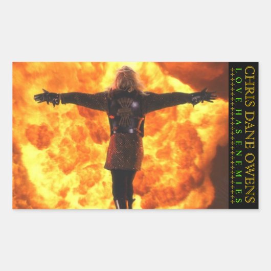 Liefde heeft vijanden - FLAME Sticker (Voorkant)