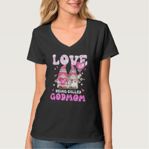 Liefde heet Godma Gnomes Godmoeder Christma T-shirt