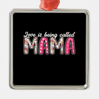Liefde heet mama. metalen ornament