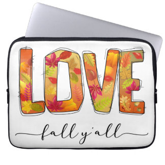 Liefde Herfst Y'all Laptop Sleeve