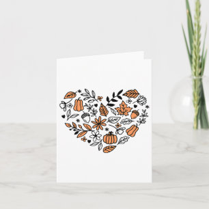 Liefde Herfst Y'all Leopard Pompoen Herfstseizoen Kaart
