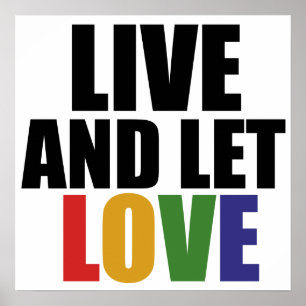 LIEFDE homorechten: gelijke rechten Poster