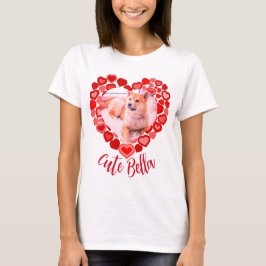 Liefde hond, kattenharsvormig petfoto t-shirt