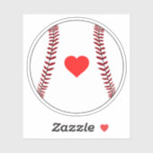 Liefde honkbal sticker (Vel)