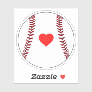 Liefde honkbal sticker