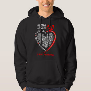 Liefde Hoop Geloof In Mei Draag we Red Survivor St Hoodie