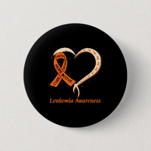 Liefde Hoop Steun Leukemie Kanker Bewustzijn Sinaa Ronde Button 5,7 Cm