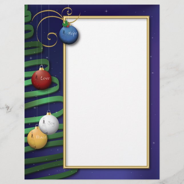 Liefde, hoop, vrede, vreugde met kerstmis (Voorkant)