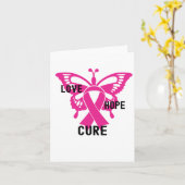 Liefde Hope Cure, Bewustzijn van borstkanker Kaart (Gele Bloem)