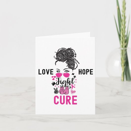 Liefde Hope Cure, Bewustzijn van borstkanker Kaart (Voorkant)