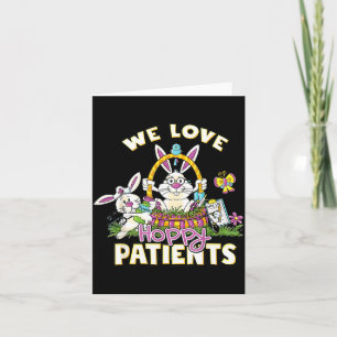 Liefde Hoppy Patiënten Verpleegster Pasen Medisch Kaart
