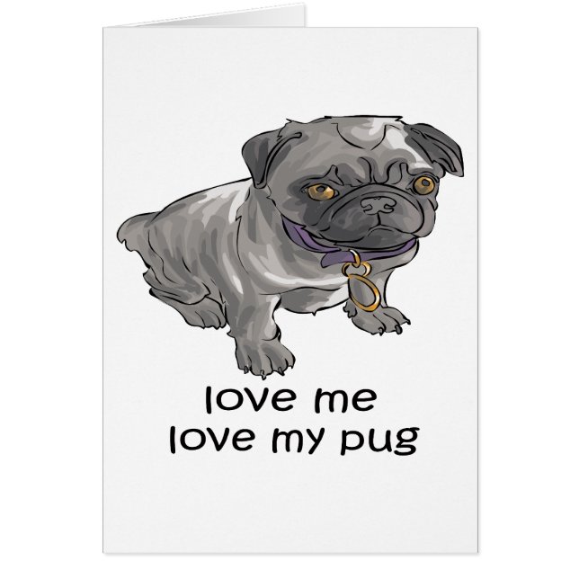 Liefde, hou van mijn pug (Voorkant)