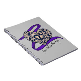 Liefde houdt de sleutel vast - spiraal gebonden notitieboek