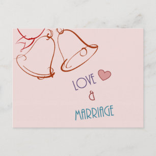 Liefde & huwelijk briefkaart