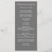 Liefde & Huwelijk Modern Wedding Programma (Achterkant)