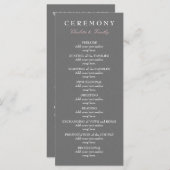 Liefde & Huwelijk Modern Wedding Programma (Voorkant / Achterkant)