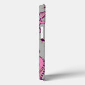 Liefde in 1960 stijl roze & grijs Case-Mate iPhone case (Achterkant / Rechts)