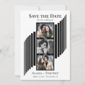 Liefde in Beeld Moderne Foto Bewaar de Datum Save The Date (Voorkant)