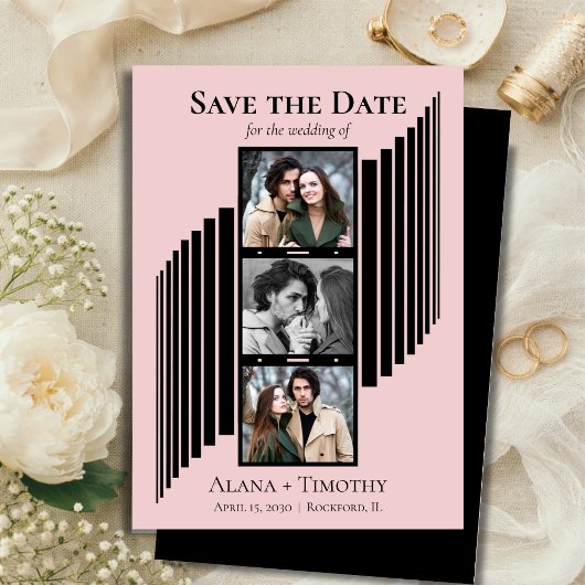 Liefde in Beeld Moderne Foto Save the Date