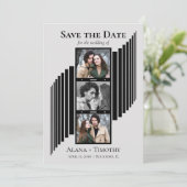 Liefde in Beelden Moderne Foto Save the Date (Staand voorkant)