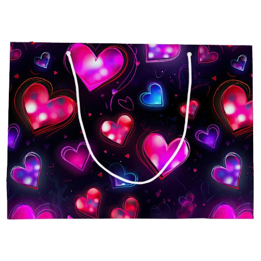 Liefde in beweging: Valentijnsdag Hearts Groot Cadeauzakje (Achterkant)